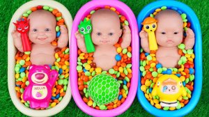 АСМР Пупсы купаются в ярких шариках, Звуки АСМР