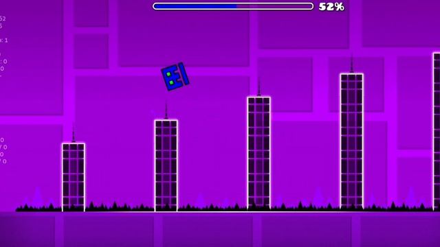 Прохождение Stereo Madness в гд на 3 монетки