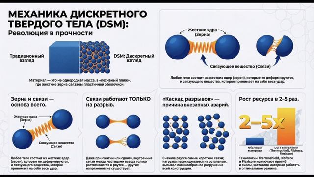 Поведение металлов, бетона и керамики в DSM