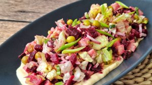 САЛАТ из СВЕКЛЫ с хрустящим айсбергом и ароматной заправкой. Микс вкуса и пользы!