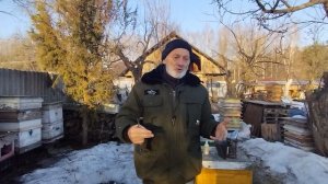 12марта.   ЧЕТВЁРТАЯ ПОДКОРМКА ПЧЁЛ с ПЕРГОЙ