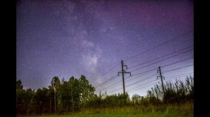Вариант пятый. Ночные таймлапс Млечного Пути в деревне Клясино и вблизи Русско-Высоцкое.