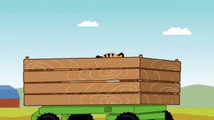 Синий трактор