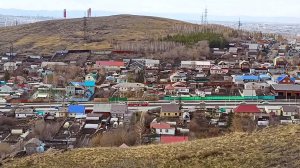 Магнитогорск, горы левобережья, Карадырка, Коммунальная и Сосновая (06.04.2023)