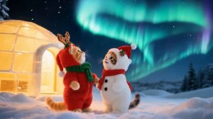 Самый теплый рождественский подарок 🎁 Сюрприз от кошачьей семьи для бездомных котят из приюта 🎁 Ис