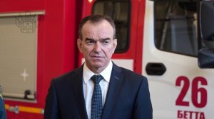 Вместе с министром МЧС РФ открыли новую пожарно-спасательную часть в хуторе Бетта