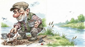 Червяк и рыбак  анекдот