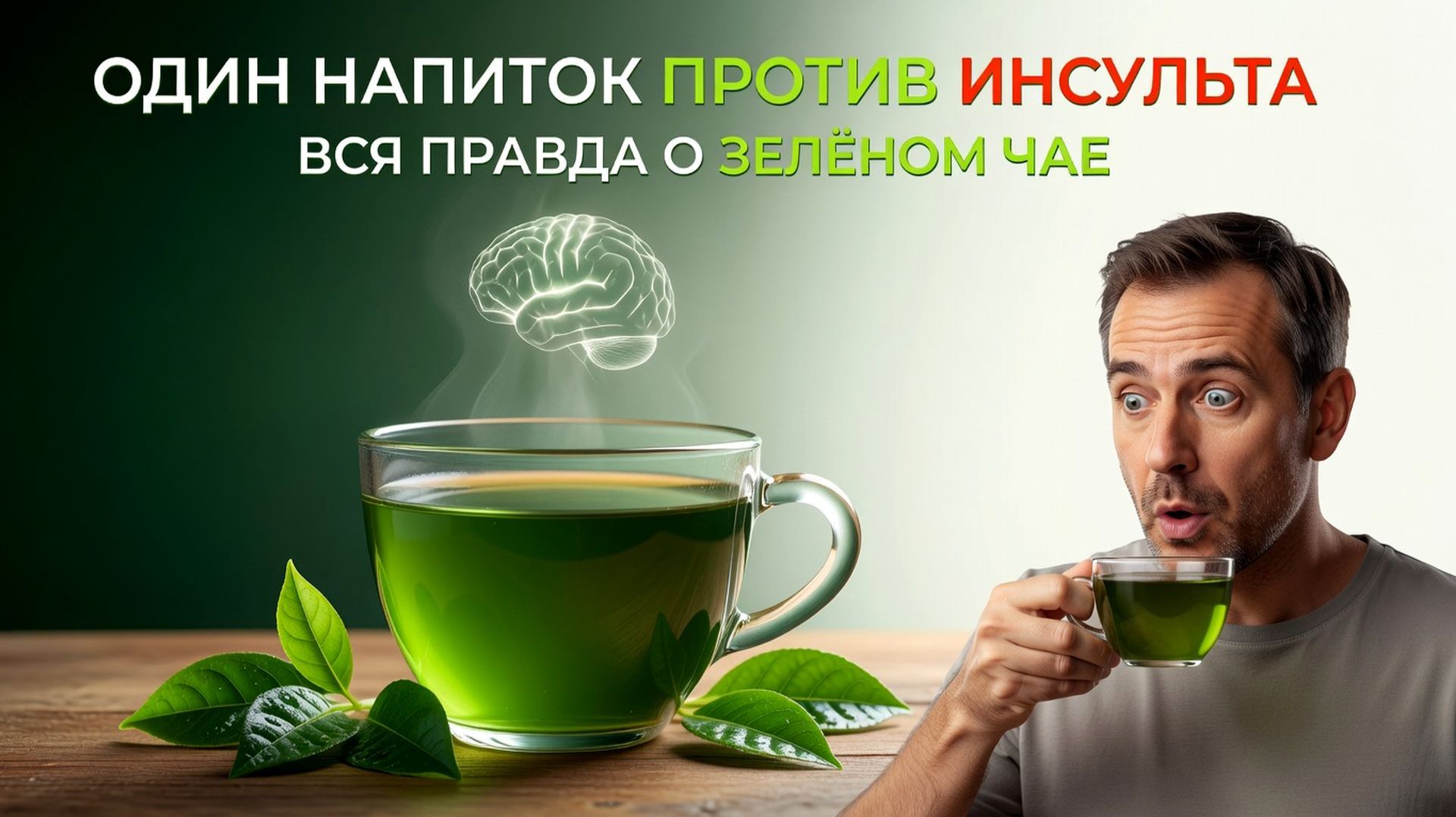 Один напиток против инсульта: вся правда о зелёном чае