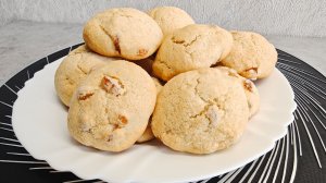 Простой рецепт домашнего печенья с изюмом. С добавлением цельнозерновой муки.