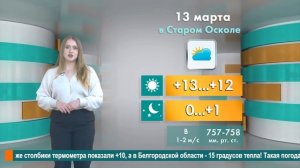 Погода в Старом Осколе на 13 марта
