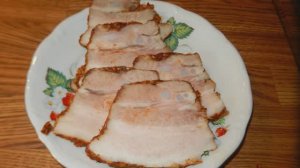 Рецепт.. Вкуснятина...Домашний вкусненький Бекон...Зачем покупать в магазине.... 2 часа и готово...