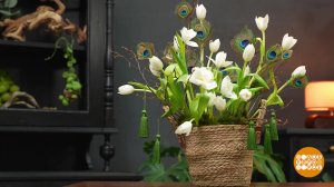 Цветочная композиция с перьями. Доброе утро. Фрагмент выпуска от 12.03.2026