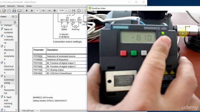 2 Sinamics V20 — аппаратные параметры