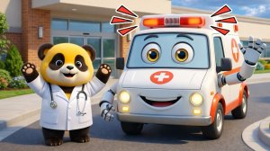 Медвежонок Аксель и машина скорой помощи | Мультик про машинки