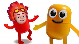 Живая капсула и Фиксики. Киндер Сюрприз. Капсулы танцуют. 7 часть.