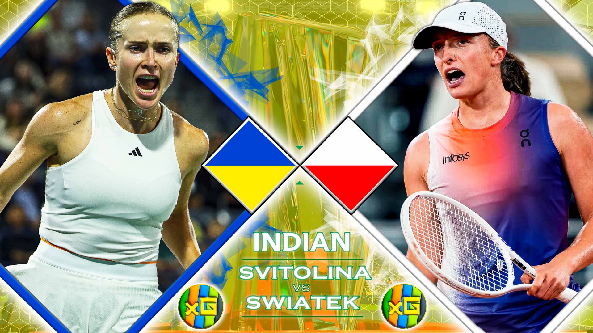 Свитолина - Швёнтек | WTA ИНДИАН-УЭЛЛС | 13.03.2026 | Прямая трансляция | XG