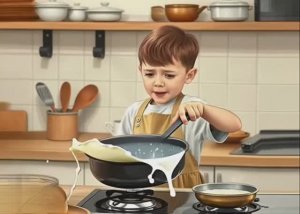 "Убежало молоко!"