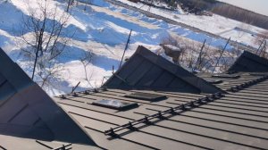 Фальцевая кровля. Окончание работ.