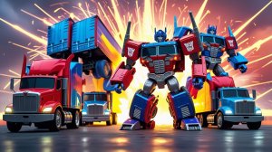 ВАУ! Несколько Крутых Грузовиков → Гигант Оптимус Прайм! 💥✨