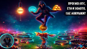 Прогноз BTC, ETH и ЗОЛОТО Боллинджер, ETF, ликвидации, что показывает рынок Где ЛОВУШКИ