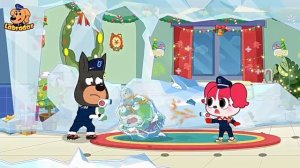 Новая серия: «Храбрый шериф Лабрадор» — познавательный мультфильм, лёд вокруг.