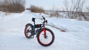 Небольшая велосипедная поездочка на фэте в -17⁰ в черте города