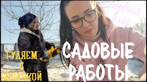 Весенняя обрезка деревьев, садовые работы