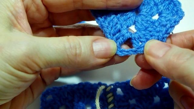 Соединение мотивов.Как соединить мотивы иглой. Как соединить бабушкины квадраты.Уроки вязания МК 202