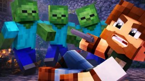 ЗОМБИ ВСЁ РАЗРУШИЛИ! ДЕНЬ 18. ЗОМБИ АПОКАЛИПСИС В МАЙНКРАФТ