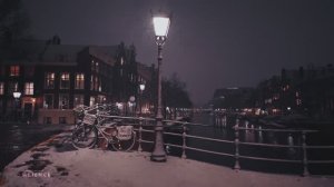 Прогулка по заснеженному Амстердаму