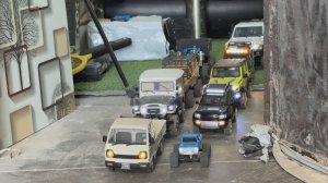 Тест радиоуправляемых машинок с препятствиями.