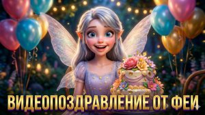 Волшебное видео поздравление с днем рождения девочке от сказочной феи