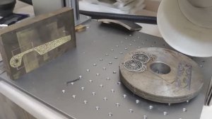 Лазерная резка Титана на лазерном маркере jpt50lp  время и параметры.