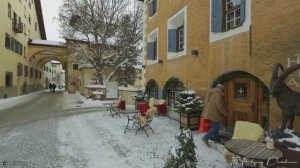 Снегопад в Цуоце 🇨🇭 Самая очаровательная зимняя деревушка Швейцарии в Энгадине #Швейцария