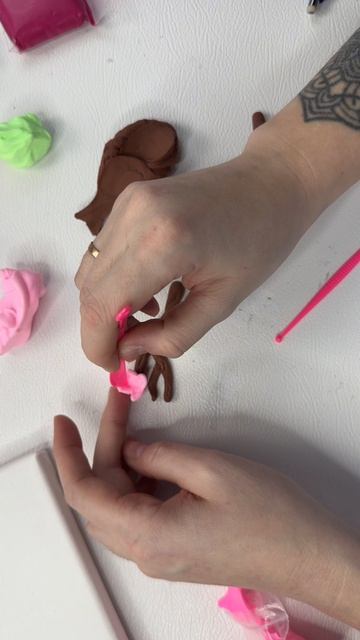 Часы из воздушного пластилина 2 часть #diy #творчество #pinterest #handmade