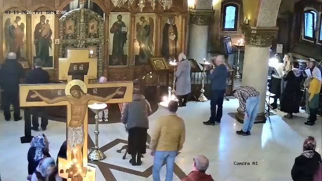 Литургия преждеосвященных даров. Панихида. 13.03.26 смотреть онлайн