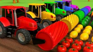 Мультики для детей. Сбор фруктов и овощей. Детские мультики для малышей смотреть