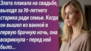 Истории для Вас/Злата плакала на свадьбе, выходя за 70-летнего старика ради семьи. Когда он вышел..