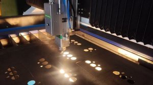 Резка листа 1.5мм на станке лазерной резки ABIN CUT