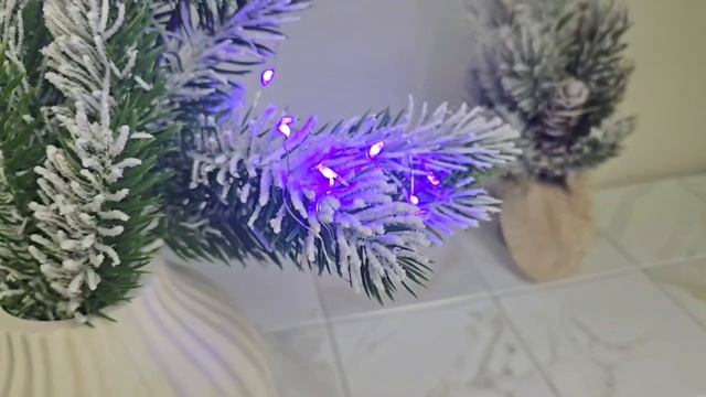 Гирлянда-пробка для бутылки РОСА, 1 м, 10 фиолетовых микро LED-огней, батарейки, IP20, 183-0188