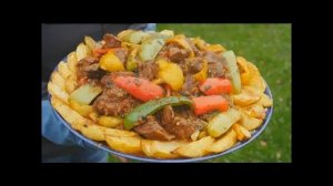 КЕБАБ ПО БУХАРСКИ ХРУСТЯЩАЯ КАРТОШЕЧКА  С АРОМАТНЫМ И МЯГКИМ МЯСОМ В ОВОЩНОЙ ПОДЛИВЕ