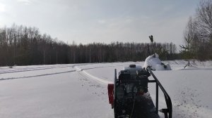 59. Мотобуксировщик МБС 1-С. Малыш с характером! По сырому снегу в +5.