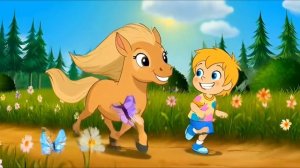 🐴 Цок-цок лошадка! Весёлая детская песенка для малышей | Детский мультик