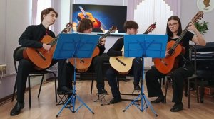 Дж. Дюарт "Демократический концерт" I часть; Соколов - С. Орехов "Полька", аранж. М. Александровой.