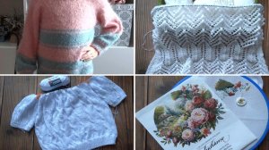 Все мои процессы на середину марта🌷 Вязание и вышивка.