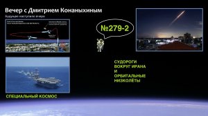Вечер с Дмитрием Конаныхиным №279-2 Судороги вокруг Ирана и орбитальные низколёты