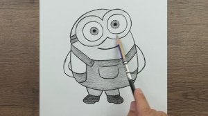 Как нарисовать миньона — Пошаговый урок рисования для начинающих