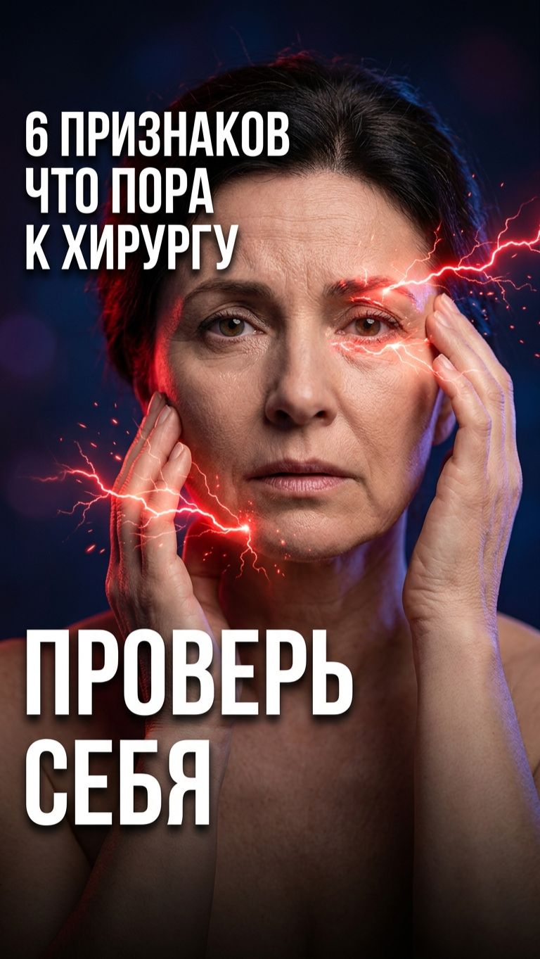 Проверь себя прямо сейчас 👇 6 признаков, что косметология уже не поможет — и пора к хирургу.