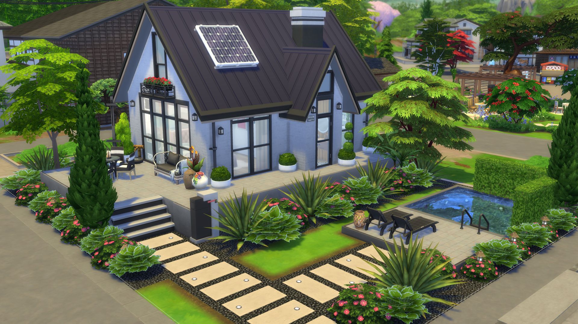 СТИЛЬНЫЙ ДОМ МОЛОДОЙ СЕМЬИ / СТРОИТЕЛЬСТВО СИМС 4 / Stylish home young family The Sims 4