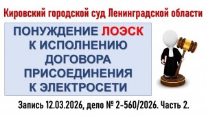 Заседание в Кировском городском суде Ленинградской области. Часть 2